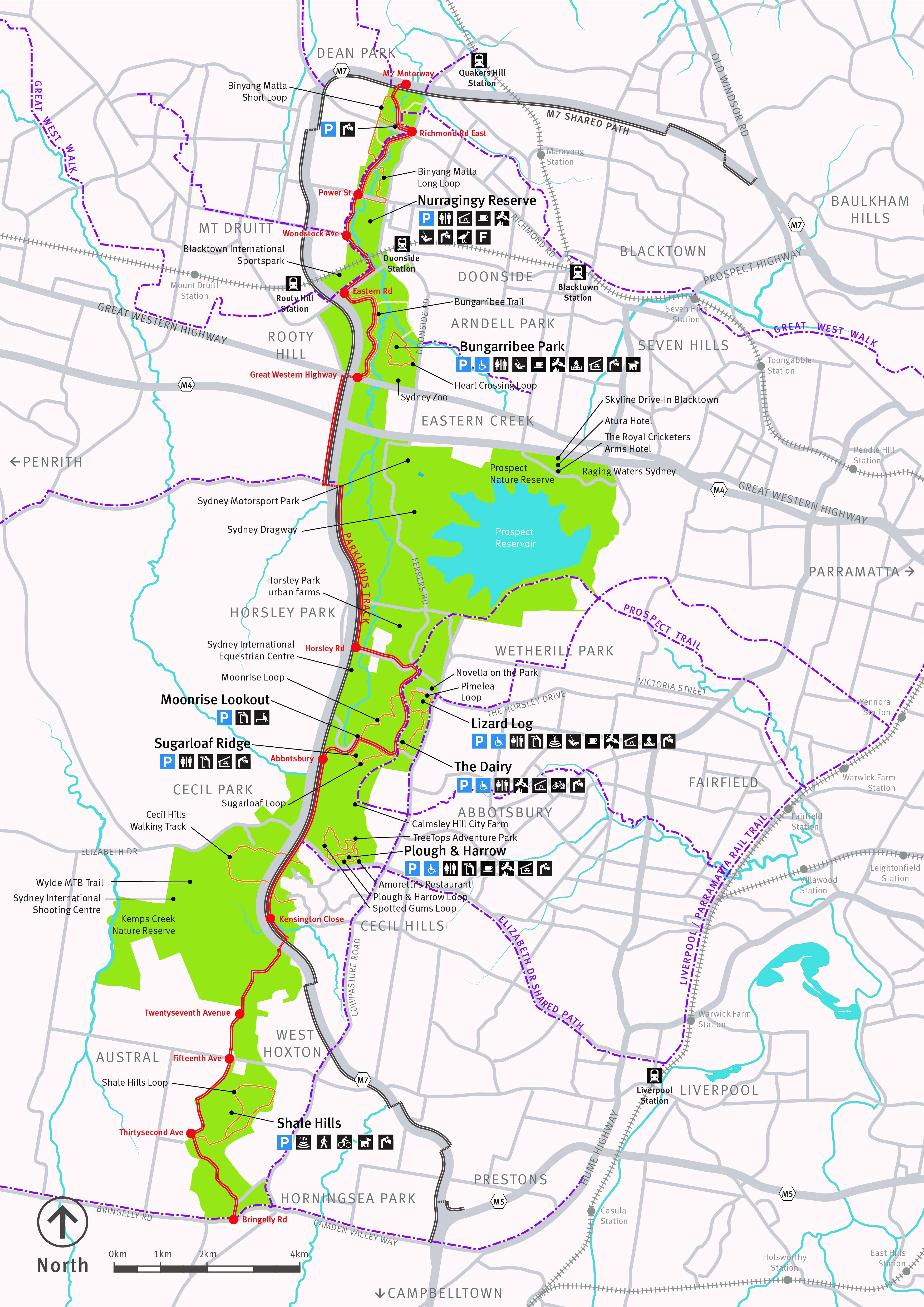 Parklands map high resolution