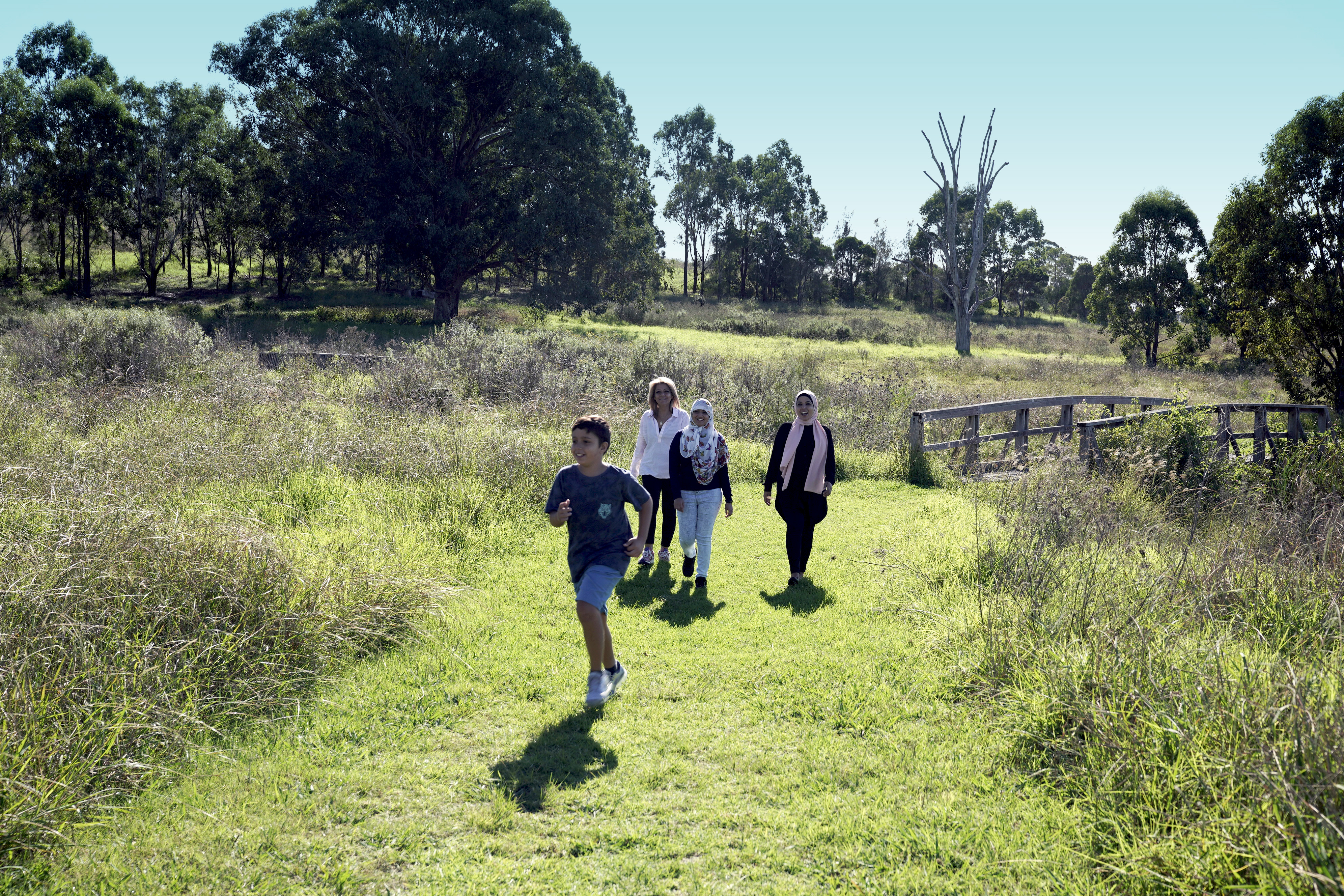 Family walk at The Dairy